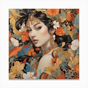 Asian Girl Canvas Print