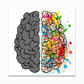 Brain Mind Psychology Idea Drawing 1 Canvas Print