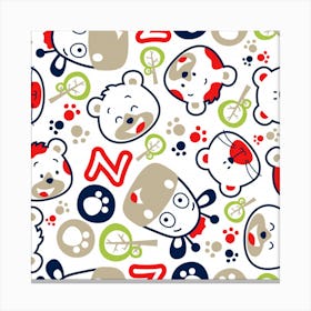 Animals Pattern Canvas Print