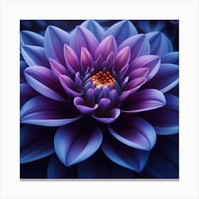 Purple Dahlia Canvas Print