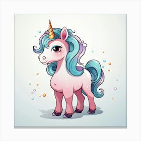 Cute Unicorn 629 Canvas Print