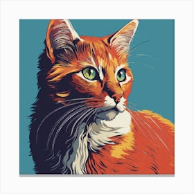 Cat Painting 1 Canvas Print