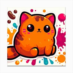 Orange tubby cat 1 Canvas Print