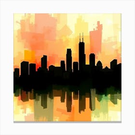 Chicago Skyline 2 Canvas Print