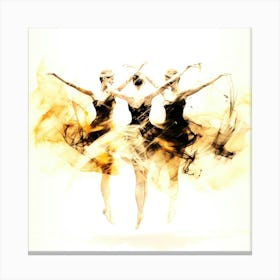 Dance Dance Revolution - 3 Ballerina 2023 Canvas Print