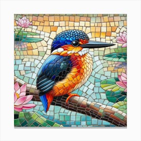 A mosaic bird 3 Canvas Print