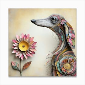 A whimsical dog 4 Canvas Print