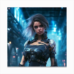 Futuristic Woman Canvas Print