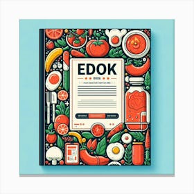 Edok Book Cover Canvas Print