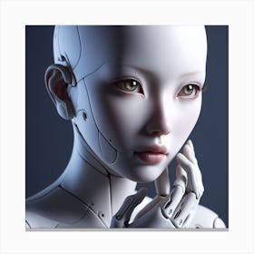 Robot Girl 2 Canvas Print