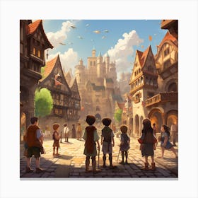 Fairytale Town 2 Canvas Print