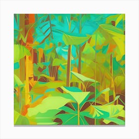 Tropical Forest Abstract Canvas Print