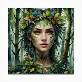 Forest Girl 1 Canvas Print