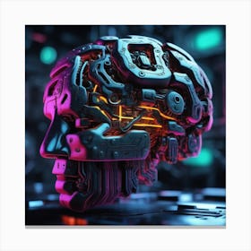 Futuristic Brain 18 Canvas Print