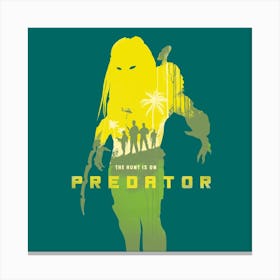 Predator Movie Square Canvas Print