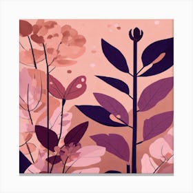 Abstract Floral Painting Canvas Print