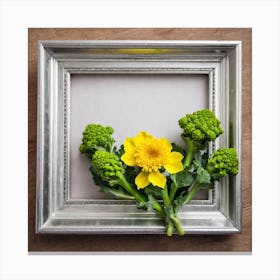 Flower In A Frame Canvas Print