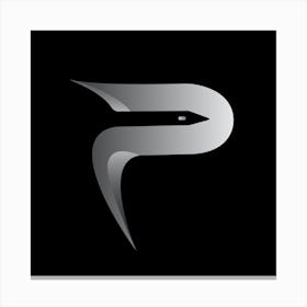 P Logo Canvas Print
