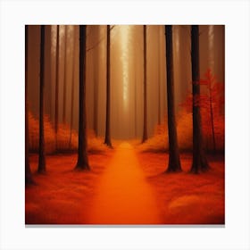 Path In The Forest Canvas Print