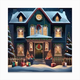 Christmas House 22 Canvas Print