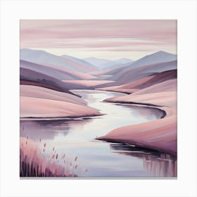 Pink River Canvas Print