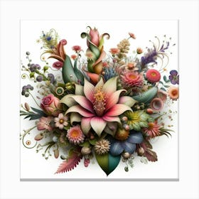 Flowers Bouquet Canvas Print