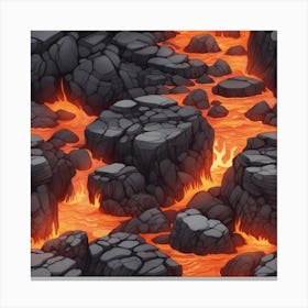 Lava Landscape 7 Canvas Print