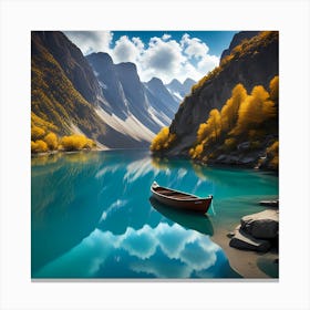 Fjord Lake Canvas Print