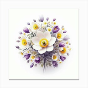 Bouquet Of Flowers Canvas Print