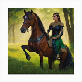 Queen in forest Canvas Print