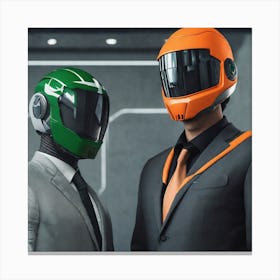 Two Men In Suits Canvas Print