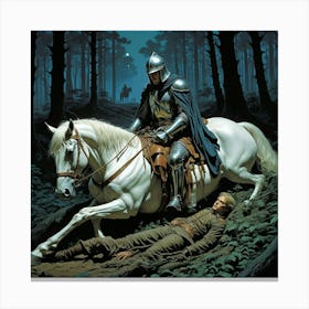 Knight Of The Woods Canvas Print