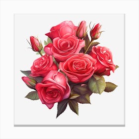 Bouquet Of Roses 6 Canvas Print