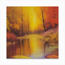 Autumn In The Forest Canvas Print