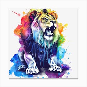 Rainbow Lion 2 Lienzo