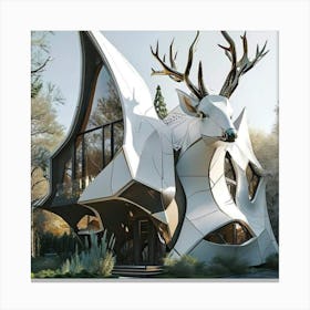 Deer House Canvas Print