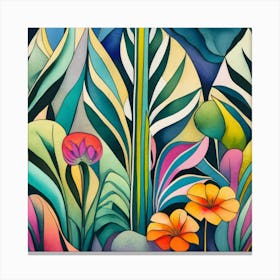 Tropical Garden Canvas Print