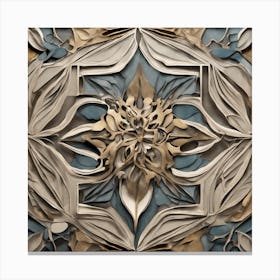 Abstract Floral Wall Art 2 Canvas Print