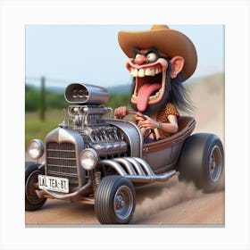 Hillbilly Funny Car 5 Canvas Print