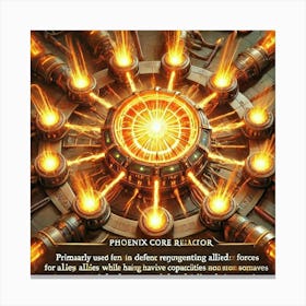 Phoenix Core Reactor Defense And Offense Canvas Print