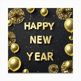 Happy New Year 26 Canvas Print