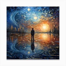 Dreamweaver: Knitted Reflections in 32K Canvas Print