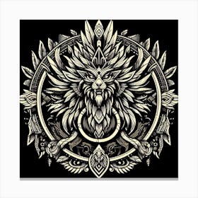 Lion Head Canvas Print