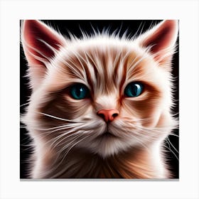 Portrait Of A Cat 5 Canvas Print