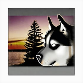 Art for Siberian Husky Lovers Canvas Print