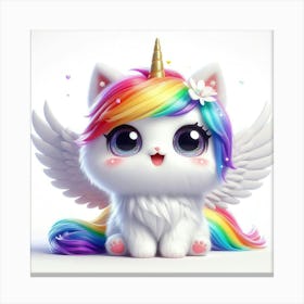 Unicorn Cat, caticorn 7 Canvas Print