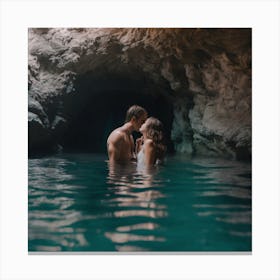 Couple In A Cave 3 Canvas Print