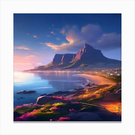 Table Mountain Cape Town Canvas Print