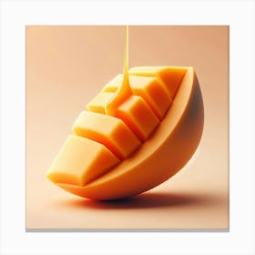 Mango Juice Pouring Canvas Print