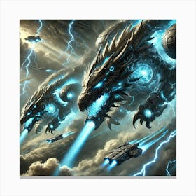 Storm Chariot Transports Storm Navigation Canvas Print